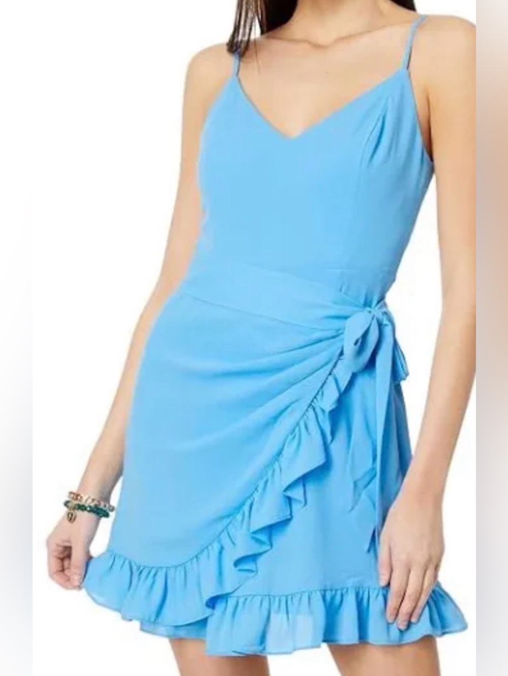 Lilly Pulitzer Alisa Wrap Dress in Lunar Blue NWT - Size 16